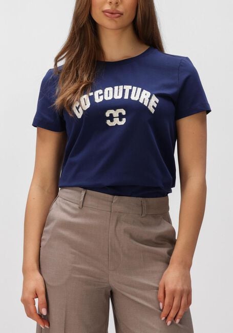 Donkerblauwe CO'COUTURE T-shirt COCOUTURE LOGO TEE - large