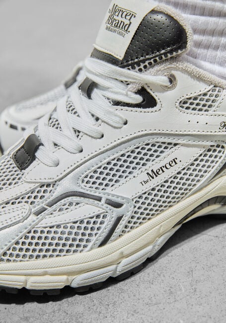 Witte MERCER AMSTERDAM Lage sneakers THE RE-RUN WHITE/SILVER Witte MERCER AMSTERDAM Lage sneakers THE RE-RUN WHITE/SILVER - large