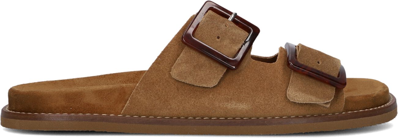 Lina Locchi Slippers
Dames Sue 2 Gesp Slipper, Maat: 41, Materiaal: Suède, Kleur: Cognac