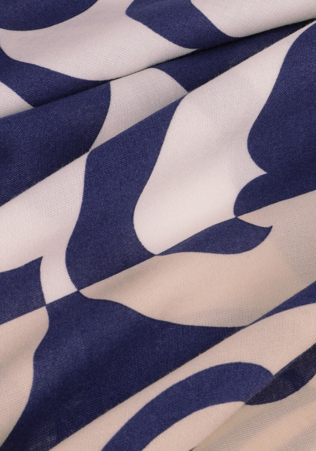 Blauwe ACCESS Midi jurk LOOSE PRINTED DRESS - large