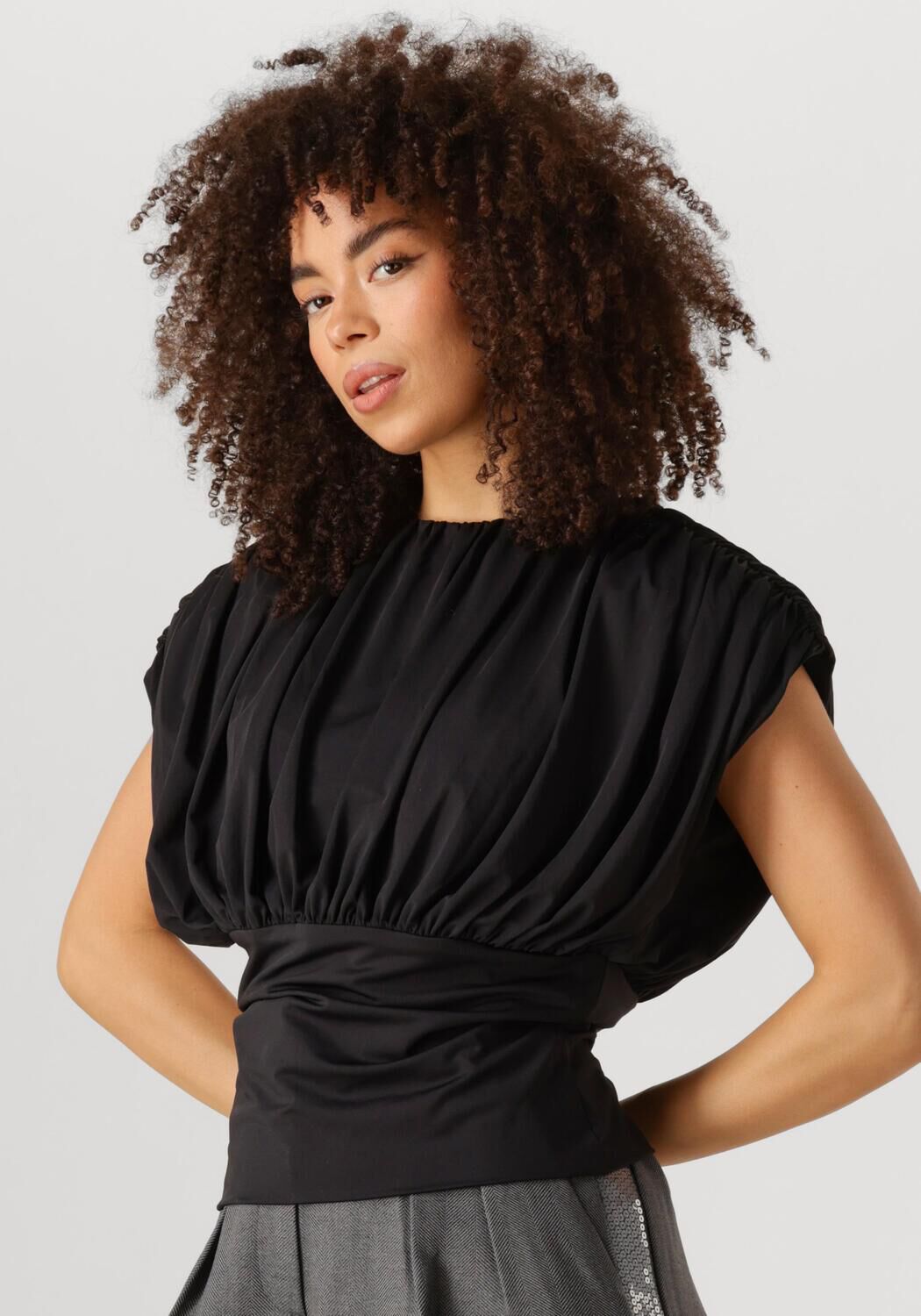 Co'Couture Top Dames Cattia Cc Top, Maat: M, Kleur: Zwart