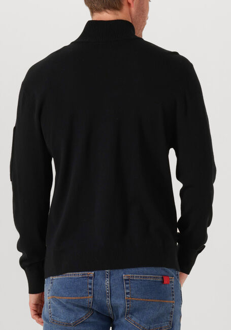 Zwarte CP COMPANY Trui KNITWEAR POLO COLLAR IN MERINO WOOL - large