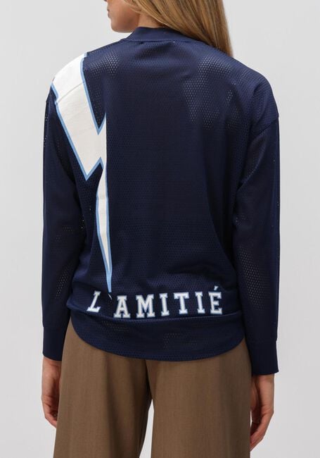 Donkerblauwe HAUTE L'AMITI&Eacute; Tops & T-shirts AMERICAN FOOTBALL LS TEE - large