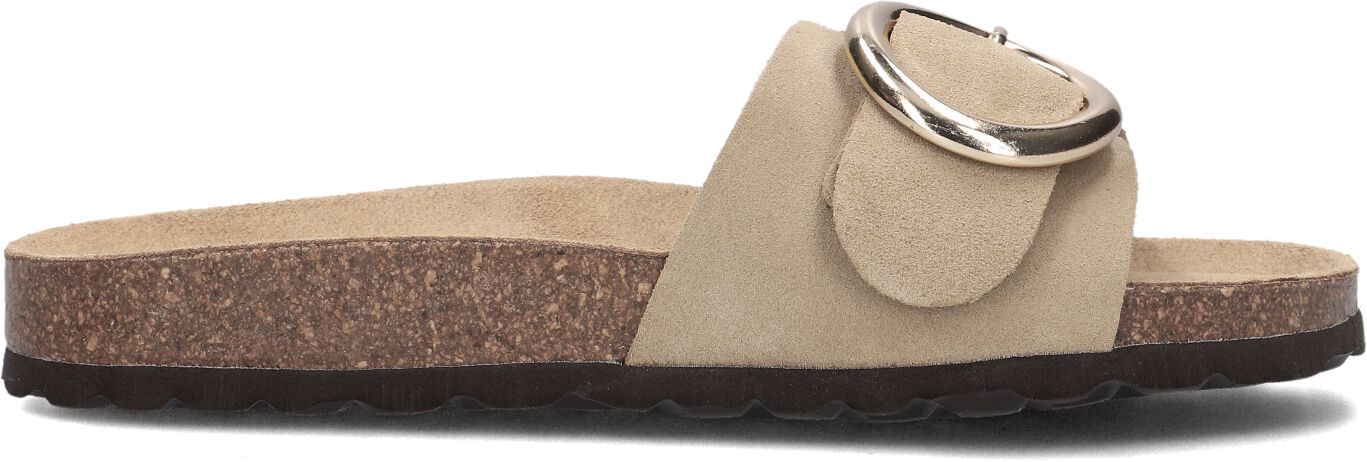 Lina Locchi Slippers
Dames Sue Bio 1 Gesp Slipper, Maat: 37, Materiaal: Suède, Kleur: Beige
