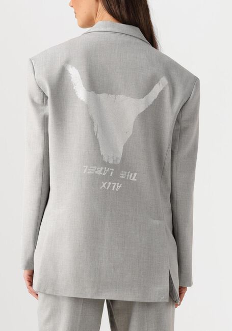 Lichtgrijze ALIX THE LABEL Blazer LADIES WOVEN FOIL STRIPE BLAZER - large