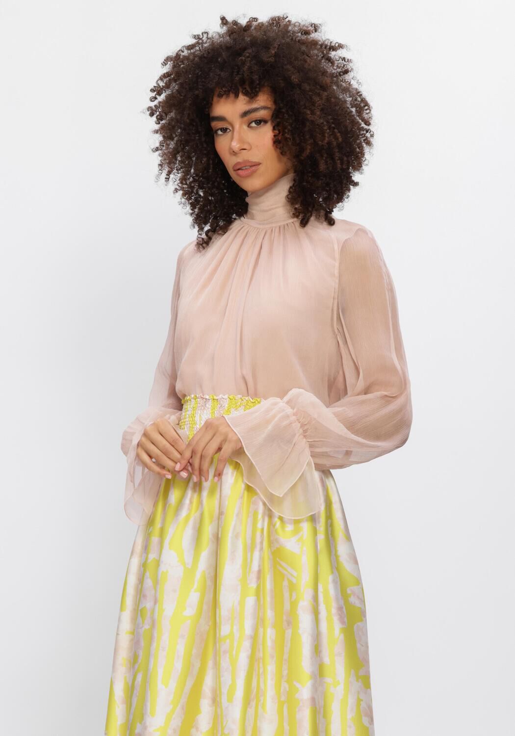 Natan Blouse
Dames Chemisier, Maat: 40, Kleur: Beige afbeelding