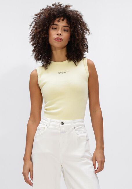 Gele AXEL ARIGATO Top SCOOP RIBBED TANK - large