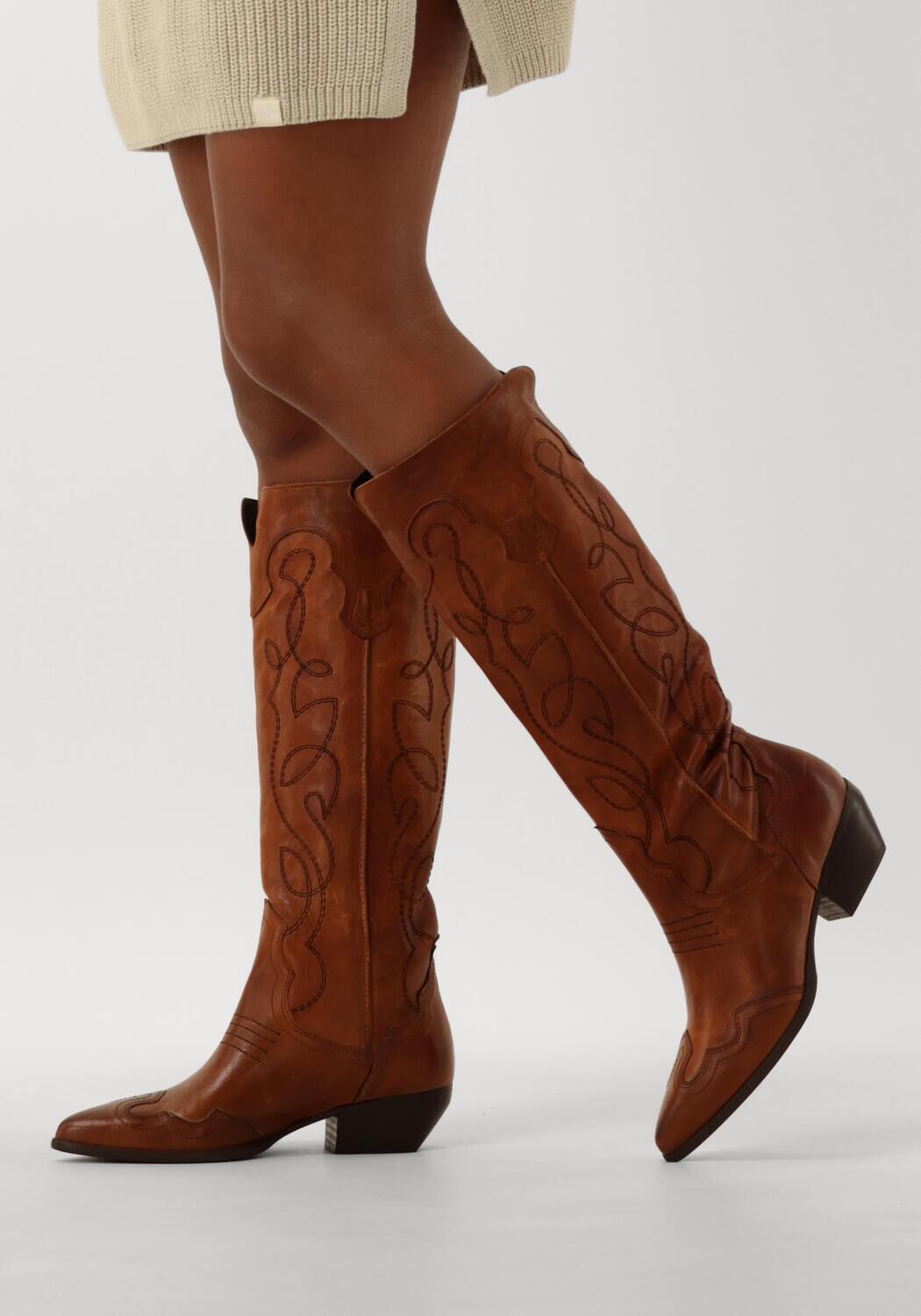 Cognac BLASZ Hoge laarzen 123 - large