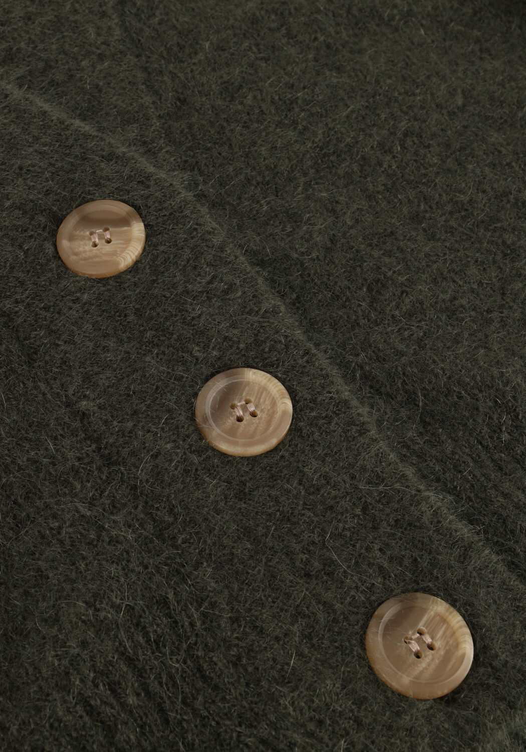 Donkergroene SECOND FEMALE Vest BROOKLYN KNIT CARDIGAN - large