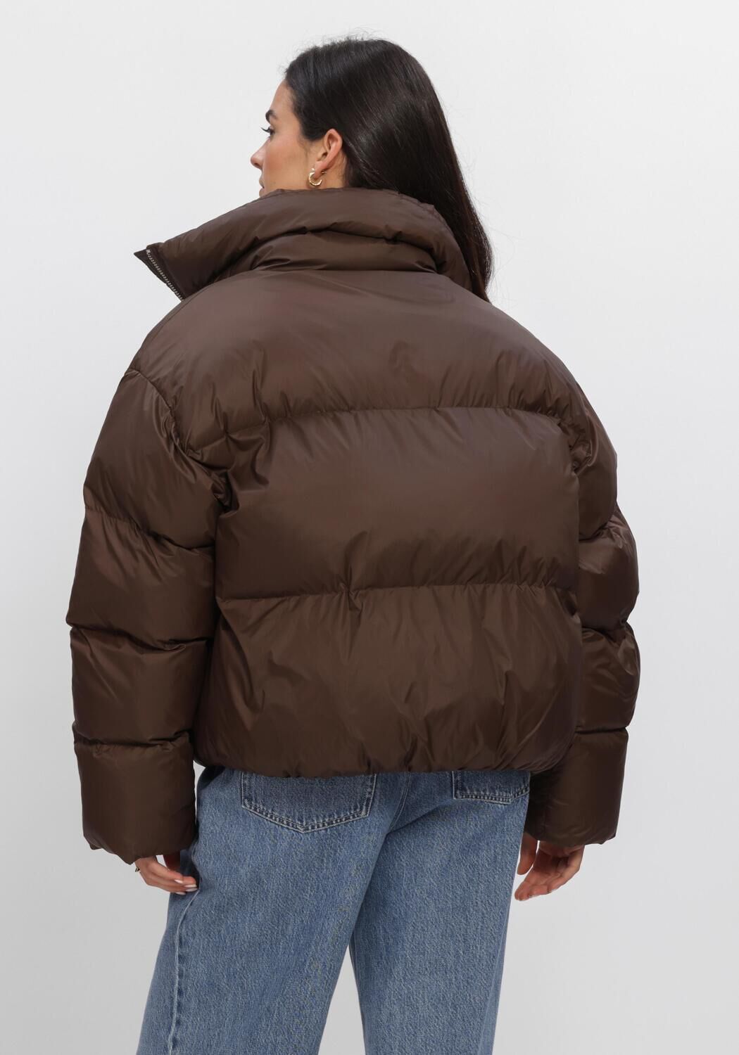 Bruine SECOND FEMALE Jassen RIYA PUFFER JACKET - large