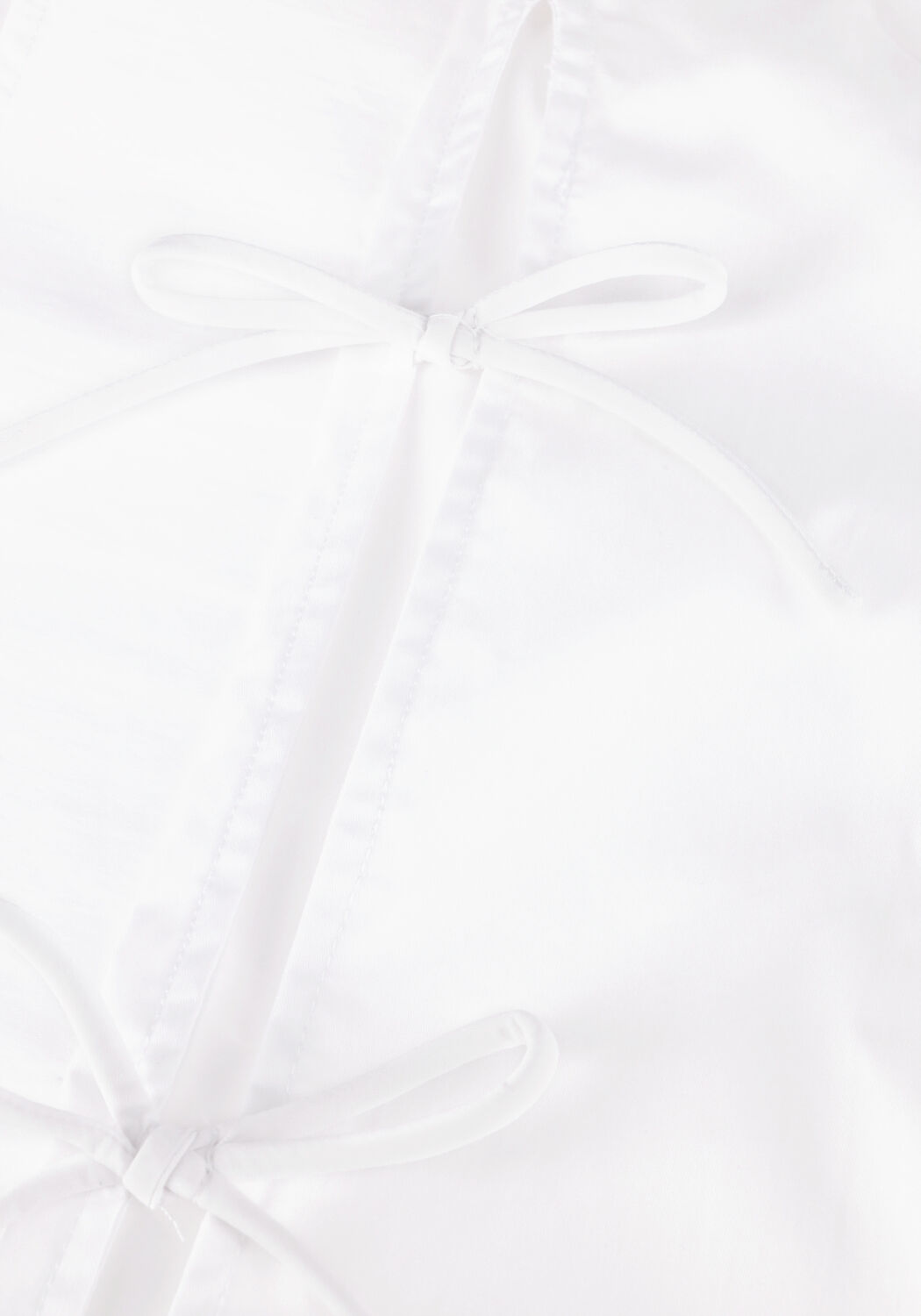 Witte CO'COUTURE Blouses POPPY TIE SLEEVE SHIRT - large