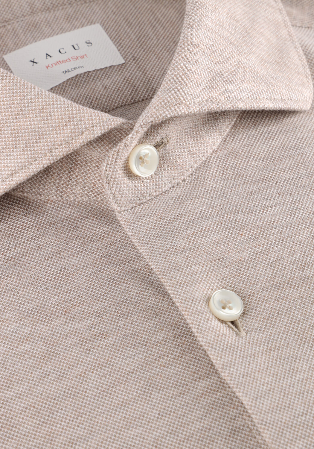 Beige XACUS Casual overhemd 91479 J752ML - large