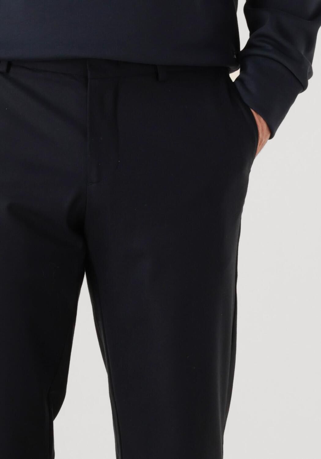 Donkerblauwe WAHTS Pantalon BRETT STRETCH WOOL - large