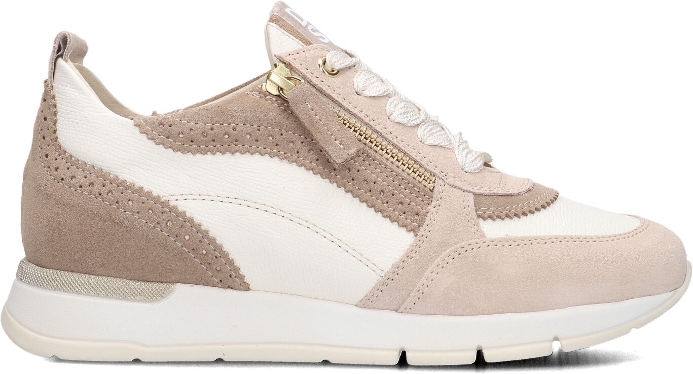 DL Sport Lage Sneakers Dames 6523, Maat: 35, Materiaal: Suède, Kleur: Beige