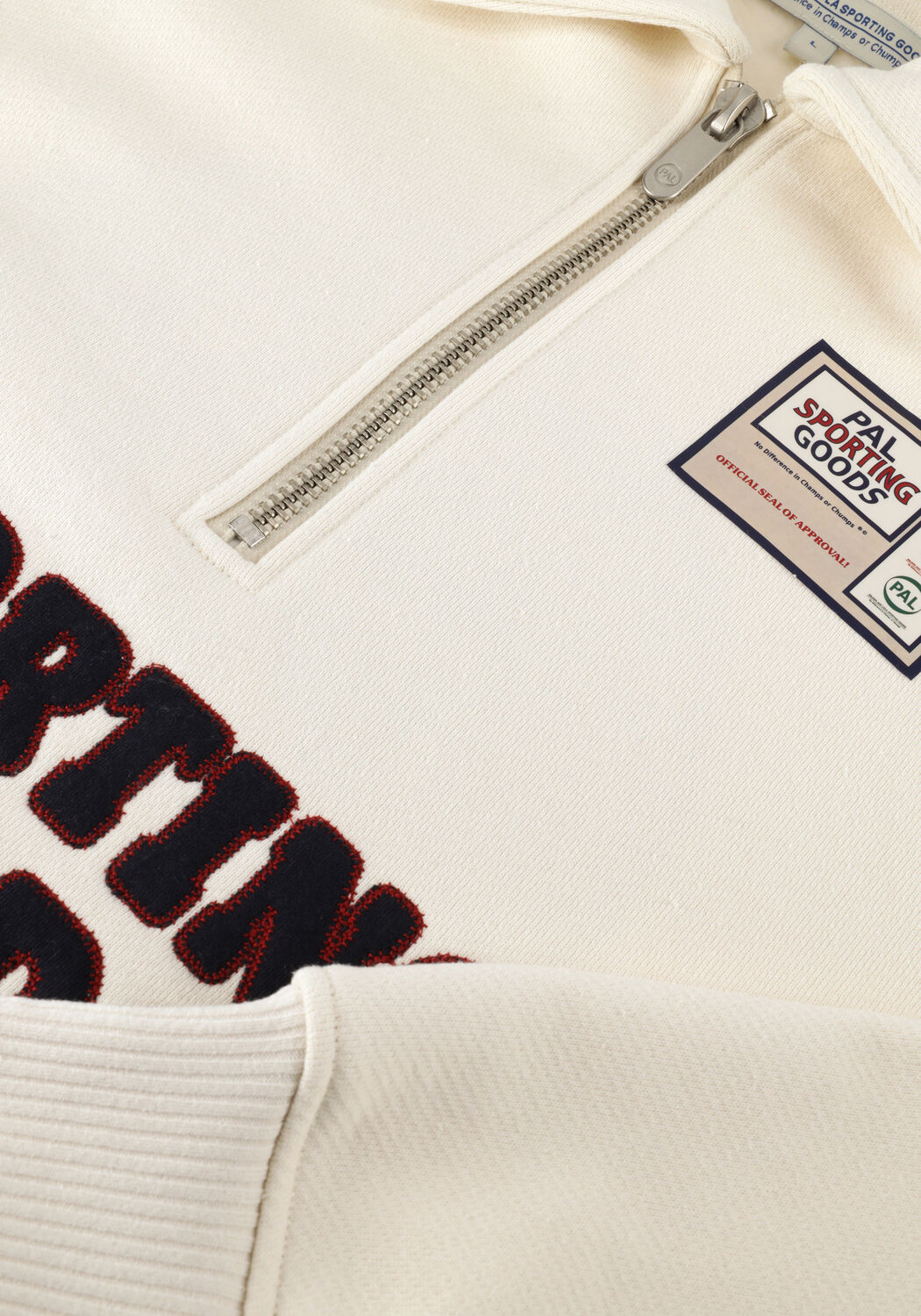 Creme PAL Sporting Goods Sweater SWING FOR THE FENCES HALF ZIP - large