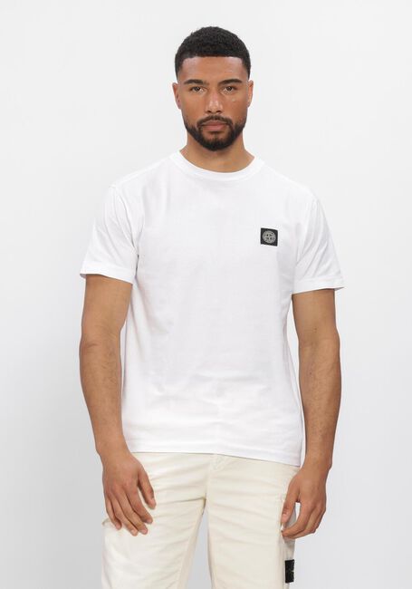 Witte STONE ISLAND T-shirt SS T-SHIRT S0013 - large