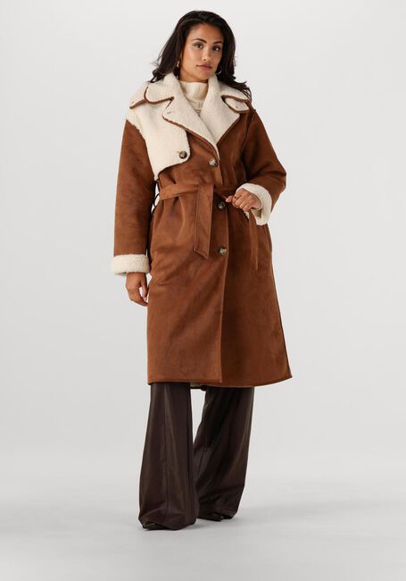 Bruine CAROLINE BISS Mantel 4445 - large