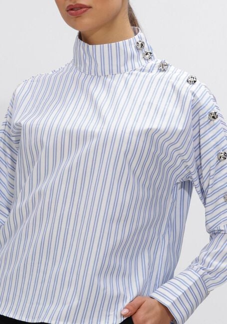 Blauwe CO'COUTURE Blouses DEVIN ASYM CC BUTTON BLOUSE - large