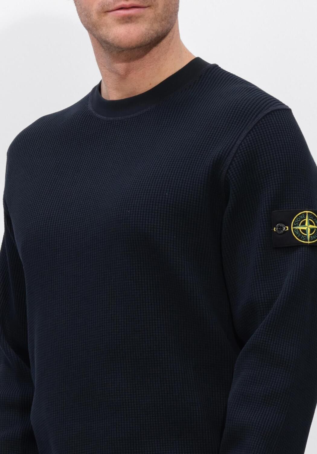 Donkerblauwe STONE ISLAND Trui SWEATSHIRT S0051 - large