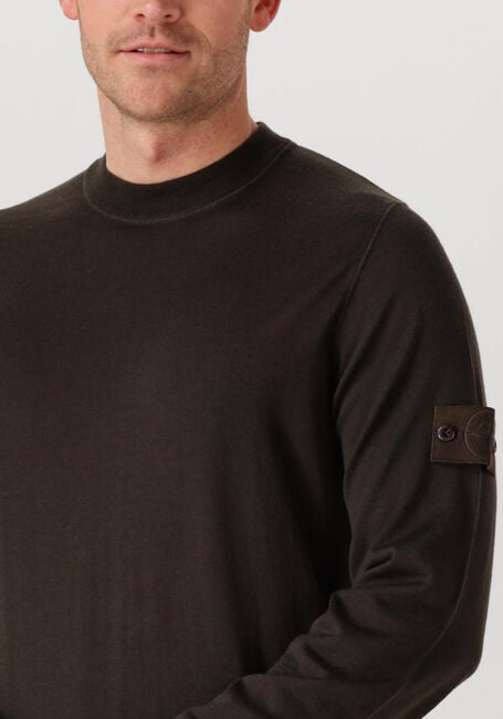 Bruine STONE ISLAND Trui CREW NECK - large