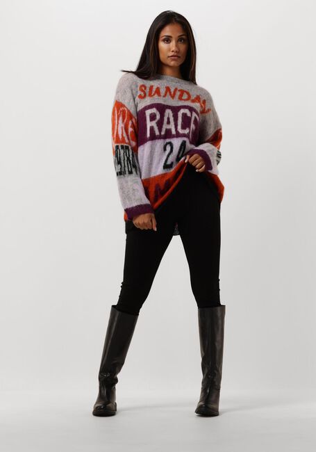 Grijze AMAYA AMSTERDAM Trui AMAYA RACE SWEATER - large