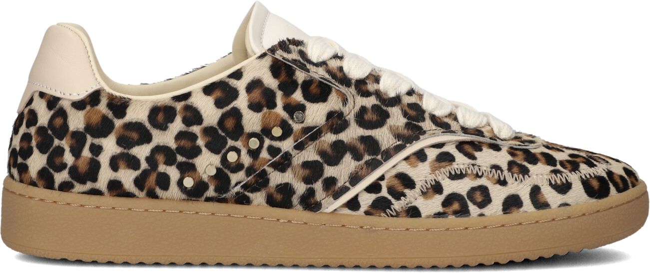 Nubikk Lage Sneakers Dames Ray Owen Studs, Maat: 36, Materiaal: Ponyhair, Kleur: Bruin
