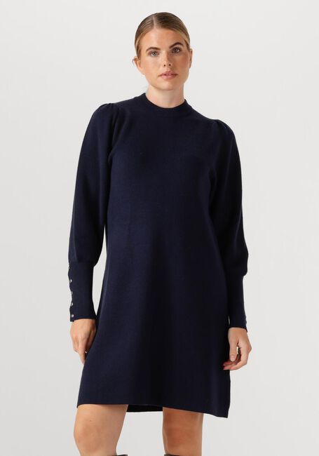 Donkerblauwe JANICE Midi jurk CLAY - large