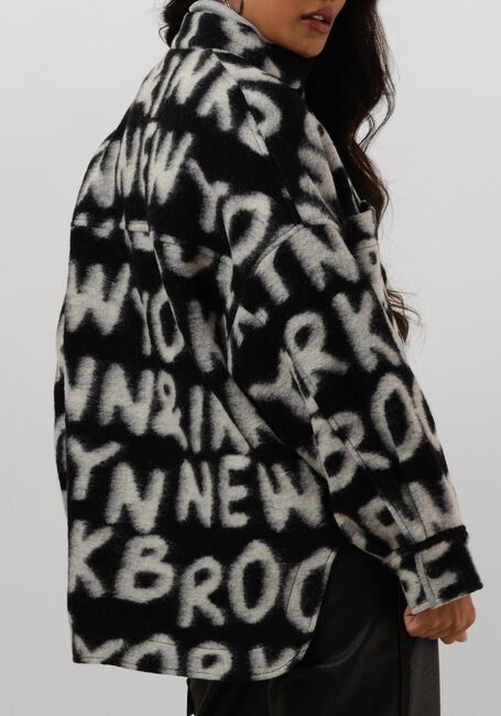 Zwarte PENN & INK Jack 542 COAT AOP - large