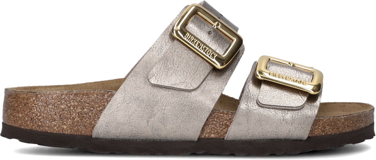 Birkenstock Slippers
Dames Sydney Cushion Buckle, Maat: 35, Materiaal: Leer, Kleur: Bronskleurig