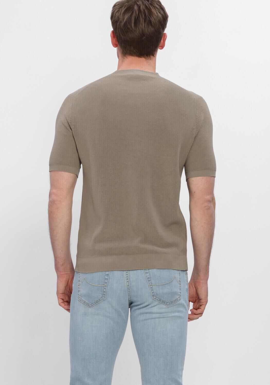Taupe FILIPPO DE LAURENTIIS T-shirt G. COLLO MC - large