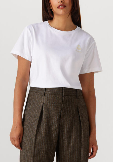 Witte MARANT ETOILE T-shirt ABY-GZ 23PTS0070FA - large