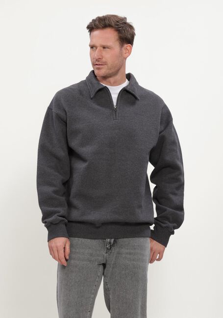 Grijze FOR&Eacute;T Trui HOOK HALF ZIP - large