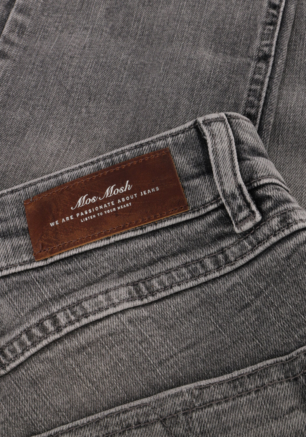 Grijze MOS MOSH Slim fit jeans VICE CHIC JEANS - large