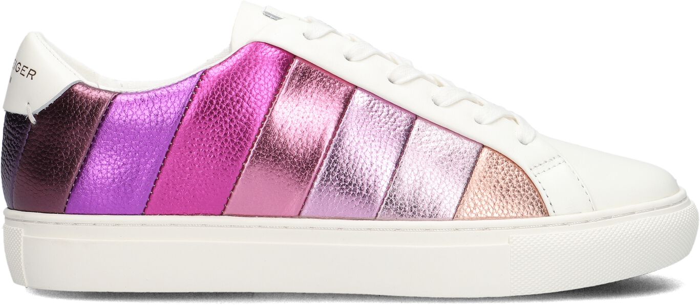 Kurt Geiger London Lage Sneakers Dames Lane Stripe, Maat: 35, Materiaal: Leer, Kleur: Wit