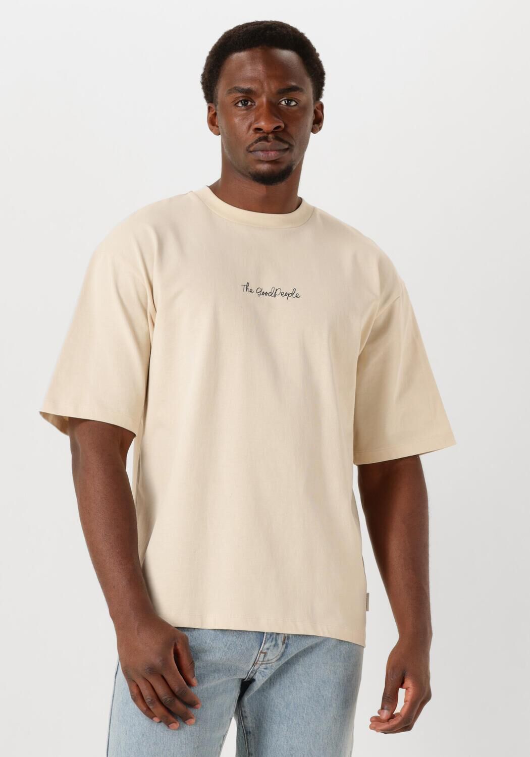 The GoodPeople T-Shirt Heren Tcult, Maat: L, Kleur: Beige afbeelding 1