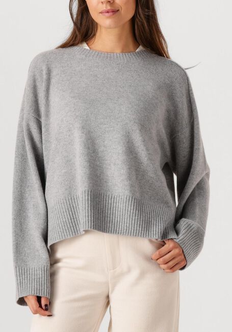 Lichtgrijze CLOSED Trui V NECK CARDIGAN - large