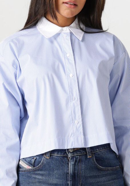 Blauwe CO'COUTURE Blouses GIA CROP SHIRT - large