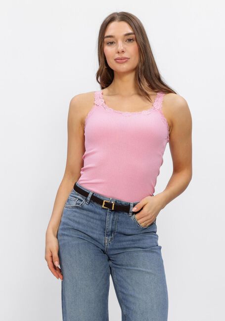 Roze ROSEMUNDE Top BABETTE DEEP BACK SILK TOP - large