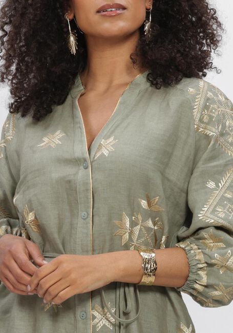 Groene GREEK ARCHAIC KORI Midi jurk S26K-2143242 - large