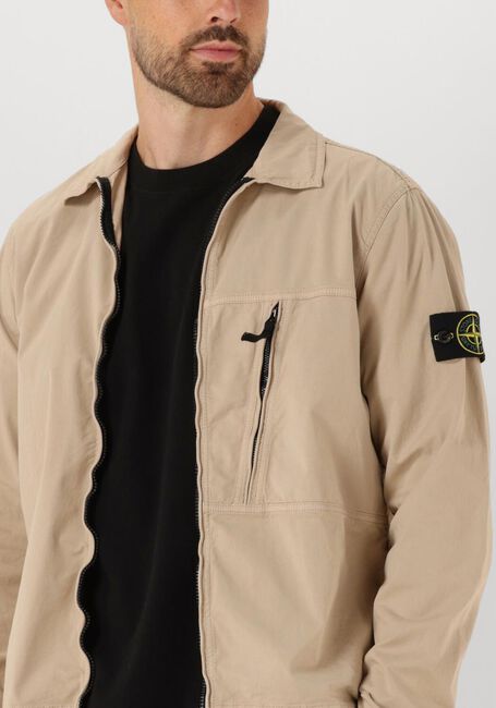 Beige STONE ISLAND Overshirt SHIRTS - large