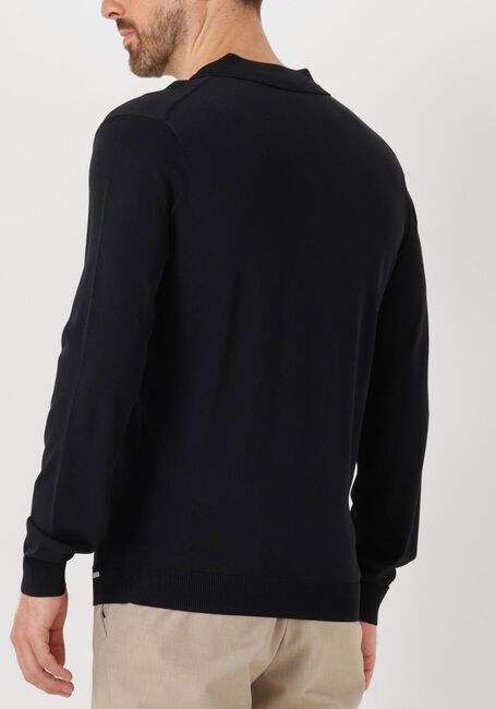 Zwarte GENTILUOMO Trui POLO NO BUTTON LS K2039-260 - large