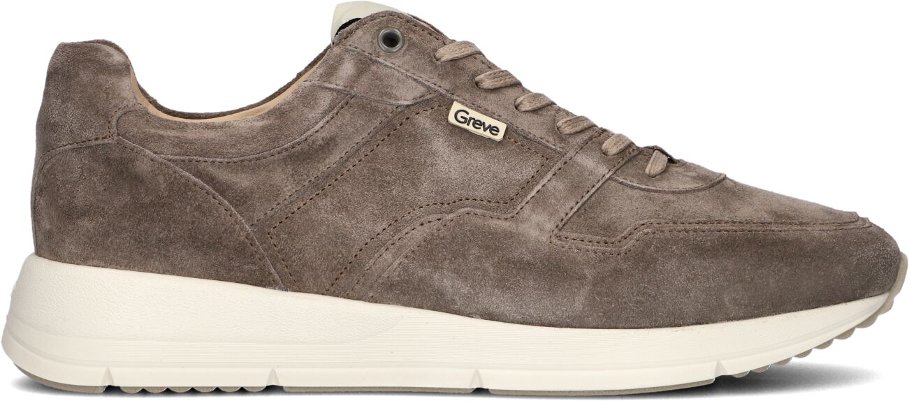Greve Lage Sneakers Heren Walker 2346, Maat: 40,5, Materiaal: Suède, Kleur: Bruin