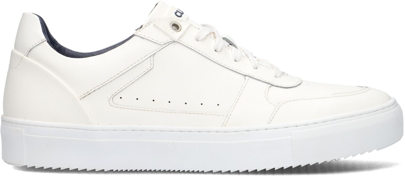 Clay Lage Sneakers Heren Cl124h338, Maat: 48, Materiaal: Leer, Kleur: Wit