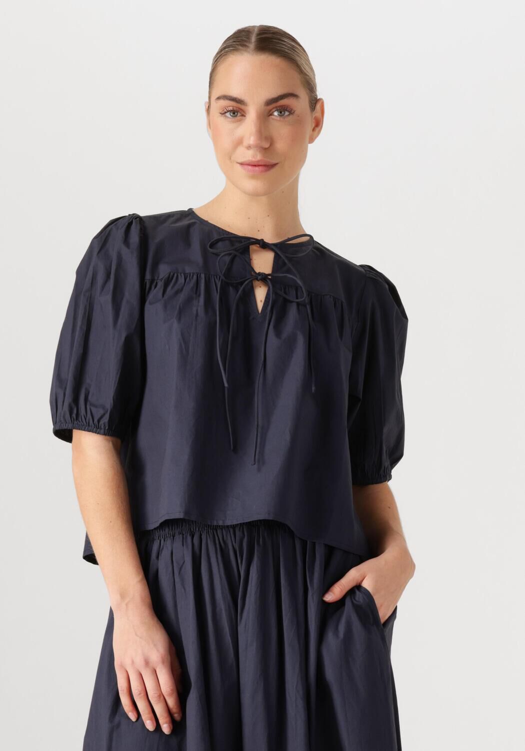 Ruby Tuesday Blouse Dames Ibene, Maat: 38, Kleur: Donkerblauw afbeelding 1
