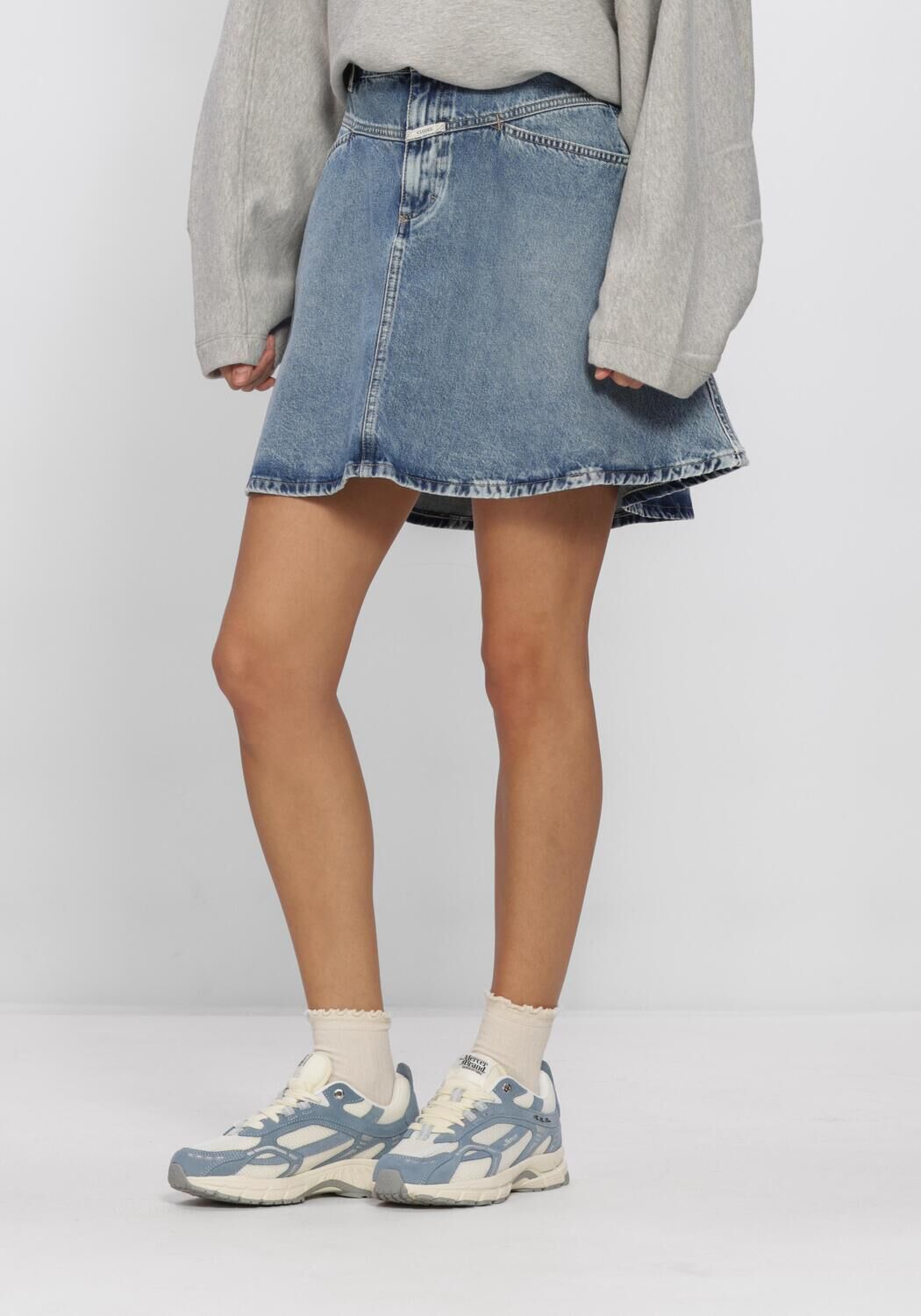 Blauwe CLOSED Rokken VOLANT MINI SKIRT - large