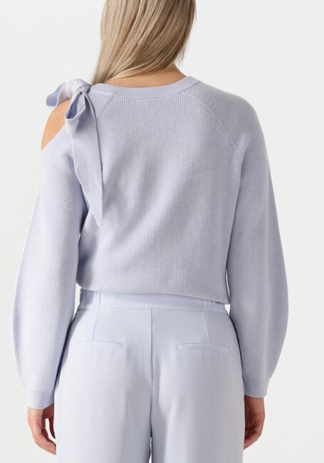 Lichtblauwe DANTE6 Trui ULYN CUT-OUT BOW SWEATER - large