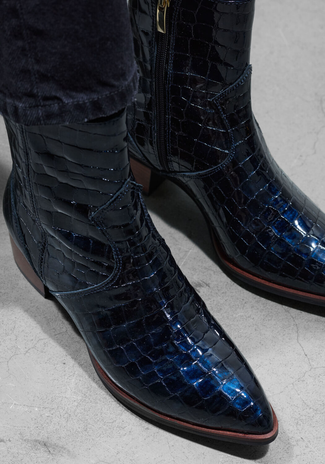 Blauwe LINA LOCCHI Enkellaarsjes 3231 - large