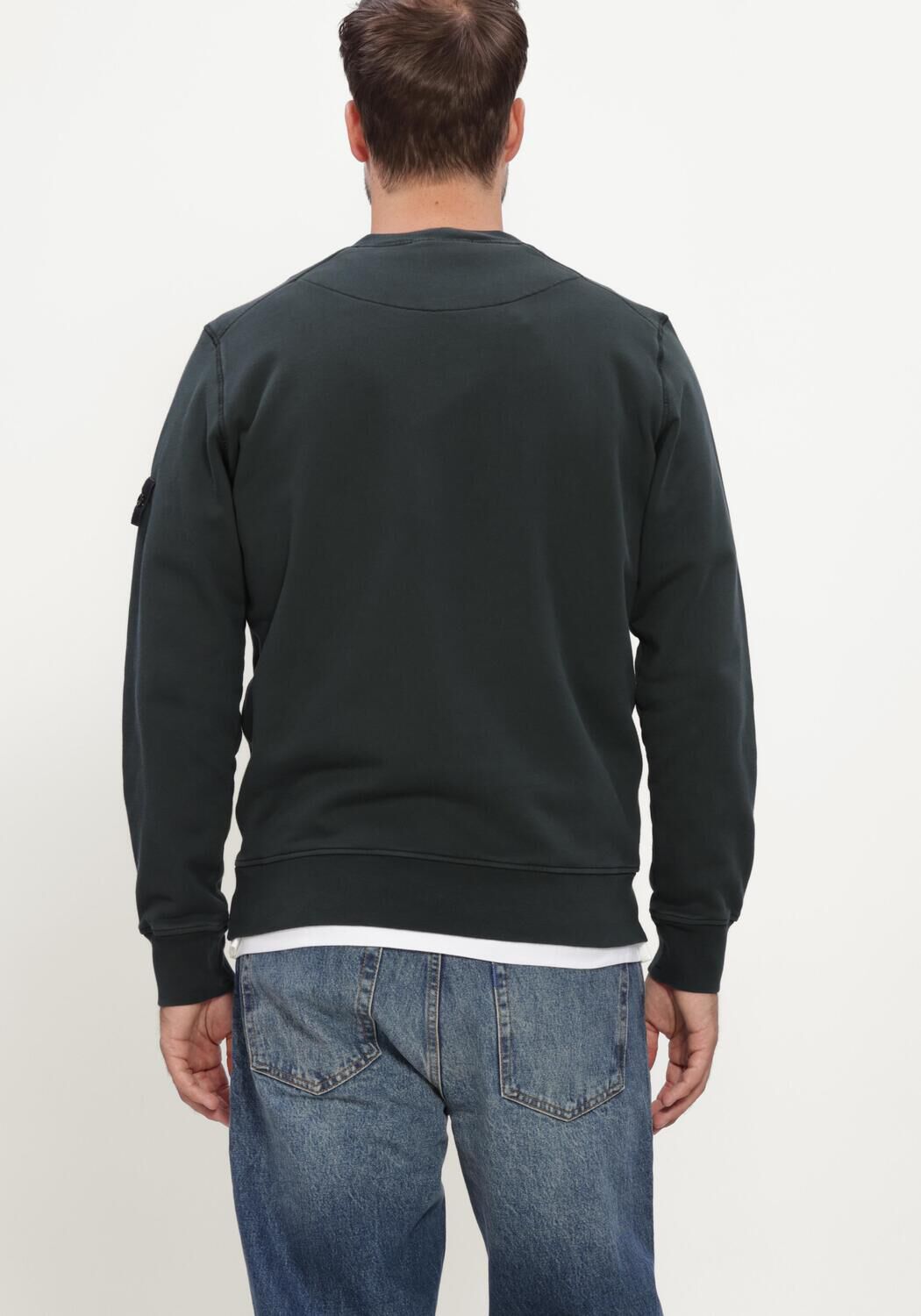 Donkergroene STONE ISLAND Trui SWEATSHIRT S0051 - large