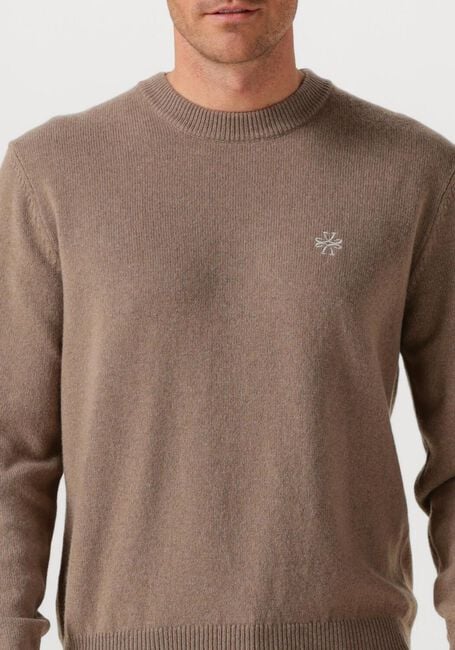 Camel JACOB COHEN Trui GIROCOLLO LANA CASHMERE - large