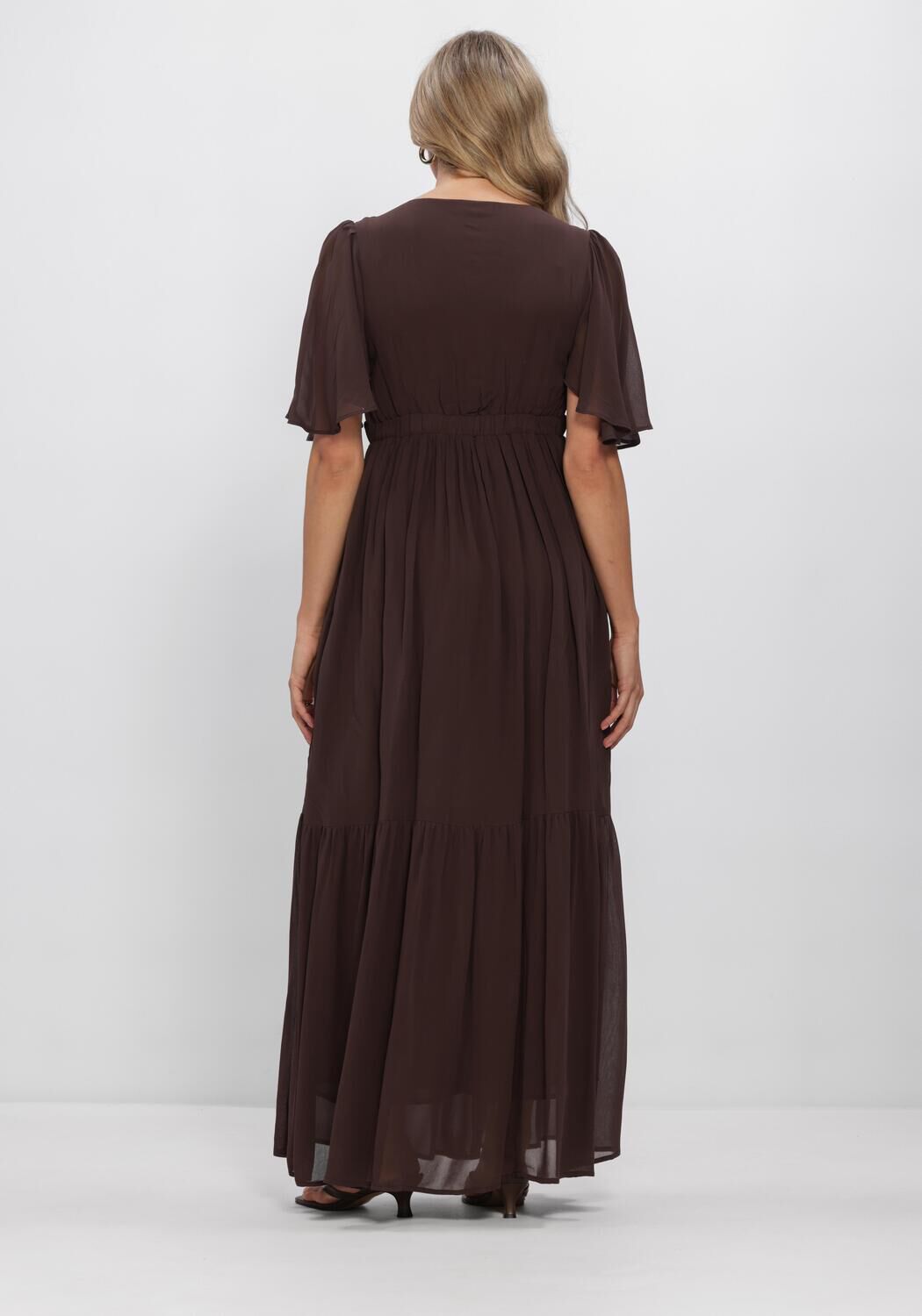 Bruine LINA LOCCHI Maxi jurk LL-ALLESIA - large